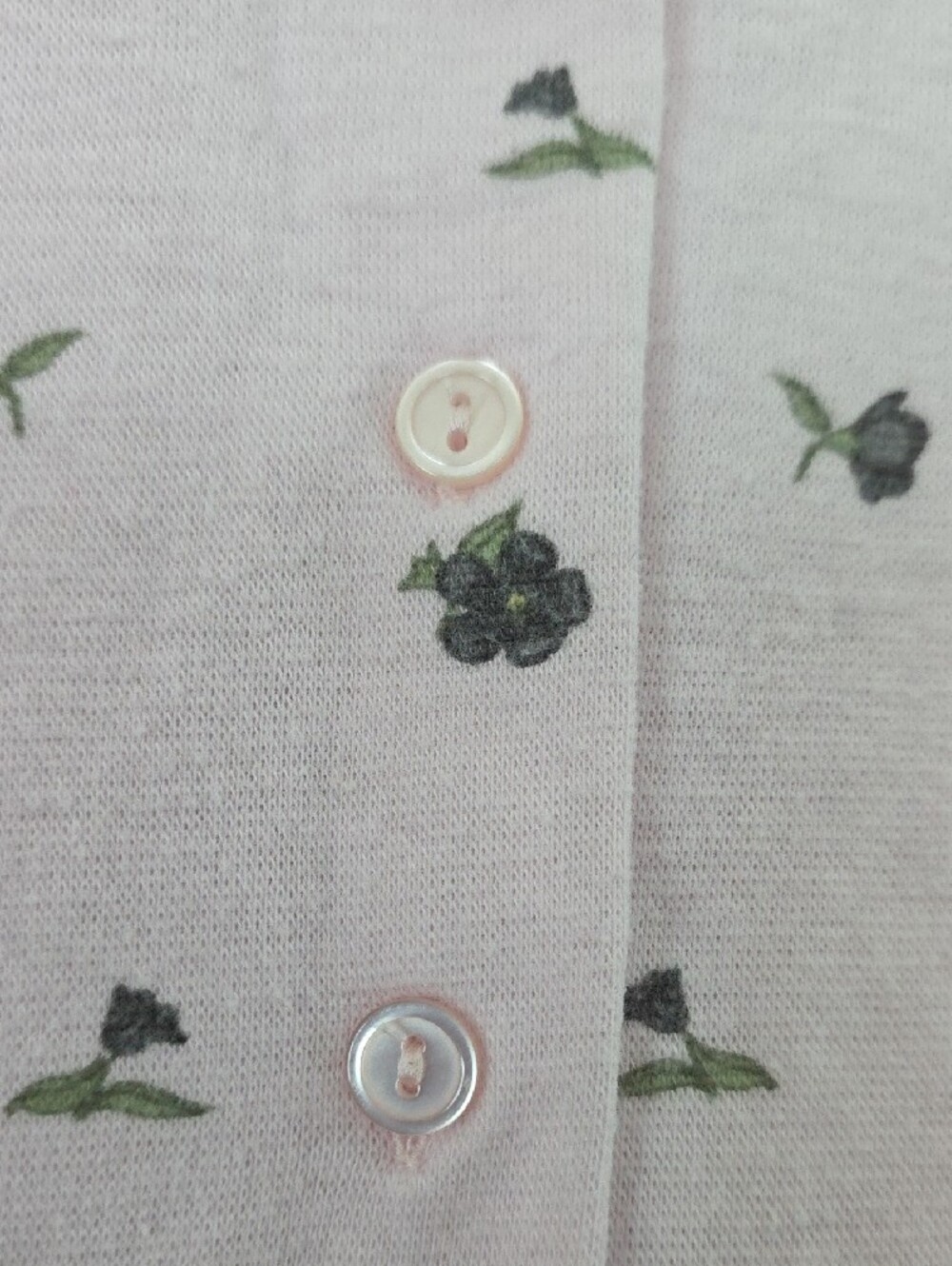 Pink Floral Button-Down Cardigan - Picture 3 of 6